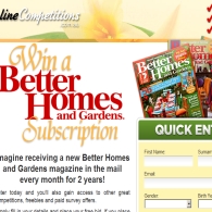 Win a Better Homes and Gardens Subscription for 2 years!