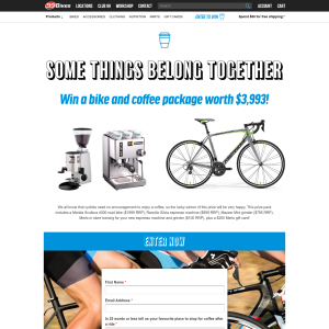 Win a bike & coffee package worth $3,993!