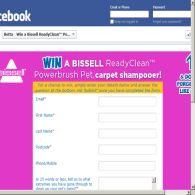 Win a Bissel ReadyClean Powerbrush Pet, carpet shampooer!