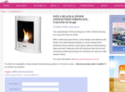 Win a Black & Stone Convection Fireplace