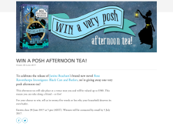 Win a Black Cats & Butlers posh afternoon tea