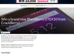 Win a BlackBerry DTEK50 smartphone!
