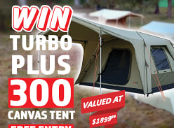 Win a BlackWolf Turbo Plus 300 8 Person Canvas Tent