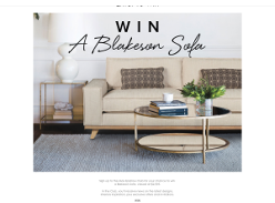 Win a Blakeson Sofa