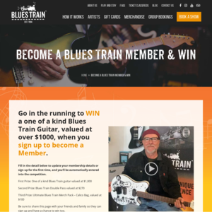 Win a Blues Train Guitar Over