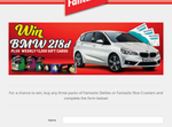 Win a BMW 218d + weekly $3,000 gift cards!