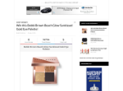 Win a Bobbi Brown 'Beach Glow' Sunkissed Eye Palette!