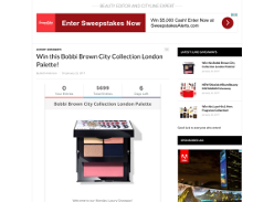 Win a 'Bobbi Brown' City Collection Palette!