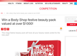 Win a Body Shop festive beauty pack valued at over $1,000!!