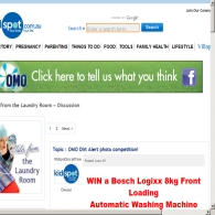 Win a Bosch Logixx 8kg Front Loading  Automatic Washing Machine