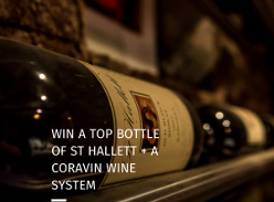 Win a Bottle of 2015 St Hallett Old Block Shiraz & Coravin Model Two Wine System Over