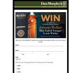 Win a bottle of 'commemorative edition' Johnny Walker Blue Label Voyager Scotch Whisky!