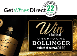 Win a Bottle of French Champagne Bollinger RD 2007