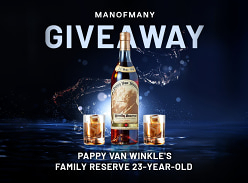 Win a Bottle of Pappy Van Winkle's Family Reserve 23 Year Old Whiskey