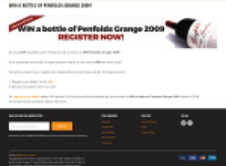 Win a bottle of Penfolds Grange