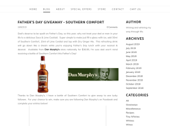 Win a Bottle of Southern Comfort