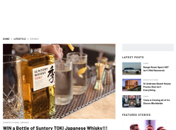 Win a bottle of Suntory Toki Japanese whisky