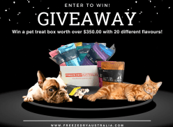 Win a Box of 100% Raw Pet Treats