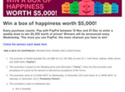 Win a 'box of happiness' worth $5,000 every week!