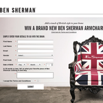 Win a brand new Ben Sherman armchair!
