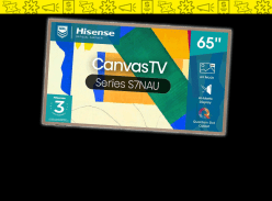 Win a Brand New Hisense 65' Canvas 4K QLED Smart TV