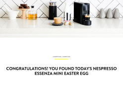 Win a brand new Nespresso Essenza Mini machine every day for 10 days