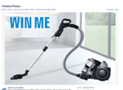 Win a brand new Samsung Motion Sync vacuum cleaner!