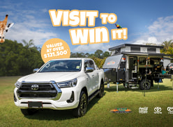 Win a Brand New Toyota Hilux and Austrack Camper