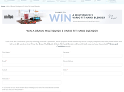 Win a Braun Handstick Blender