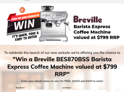 Win a Breville Barista Express Coffee Machine!