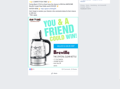 Win a Breville Crystal Clear kettle for you & a friend
