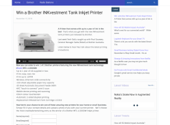 Win a Brother INKvestment Tank Inkjet Printer