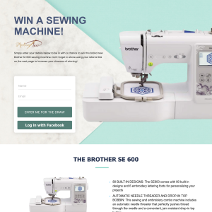 Win a Brother SE 600 Sewing Machine