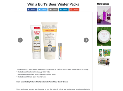 Win a Burt's Bees winter pack