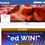 Win a Butterfly Flower Blue Silk Tie! - Edwin Pireh