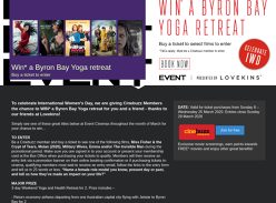 Win a Byron Bay Yoga retreat for 2!