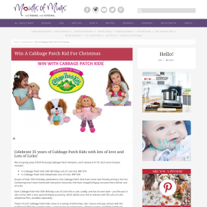 Win A Cabbage Patch Kid For Christmas