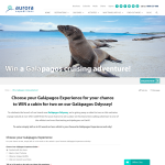 Win a cabin for 2 on the Aurora Expeditions 'Galapagos Odyssey'!