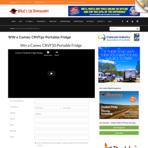 Win a Camec CRVF50 Portable Fridge