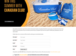 Win a Canadian Club Tennis Toss Cooler Worth $180 or 1 of 5 Canadian Club Tennis Packs