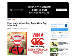 Win a Canterbury Rugby World Cup Home Pro Jersey & Pack-Away Bag