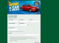 Win a car a week!