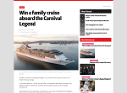 Win a Carnival Cruise aboard the Carnival Legend!