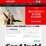 Win a Certificate II in Tourism Scholarship! - Flight Centre Travel Academy