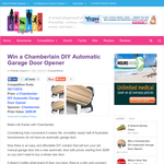 Win a Chamberlain DIY Automatic Garage Door Opener 
