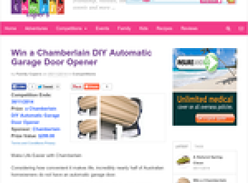 Win a Chamberlain DIY Automatic Garage Door Opener 