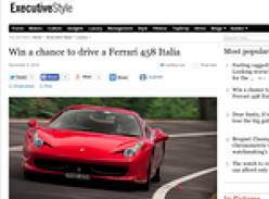Win a chance to drive a Ferrari 458 Italia!