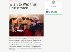 Win a chance to have your Christmas Wish granted