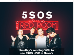 Win a chance to see 5SOS LIVE in Nova’s Red Room