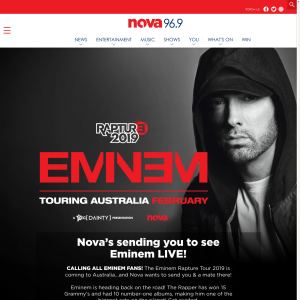 Win a chance to see Eminem Live